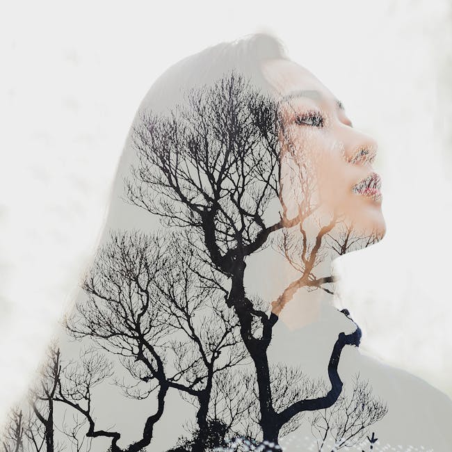 A seamless mirrored pattern of a human face in black and white, creating a symmetrical Rorschach-style artistic wallpaper. — base photo: A high-contrast cinematic portrait of a person, focusing on sharp lighting and detailed textures of 