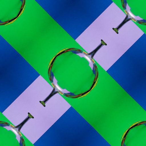 An abstract 3D topology pattern with interwoven grey fibers arranged in a repeating diamond symmetry mode.