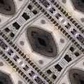 Close-up view of a faceted gemstone showing sharp geometric planes and reflections, in a Diamond symmetry pattern for wallpaper.