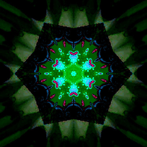 Seamless kaleidoscope wallpaper pattern — Geometry by wallpaper⁶