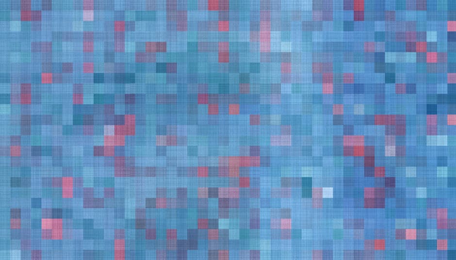 Seamless diamond wallpaper pattern — Glitch by wallpaper⁶ — base photo: A vivid abstract pattern with vibrant blue and pink pixelated textures.