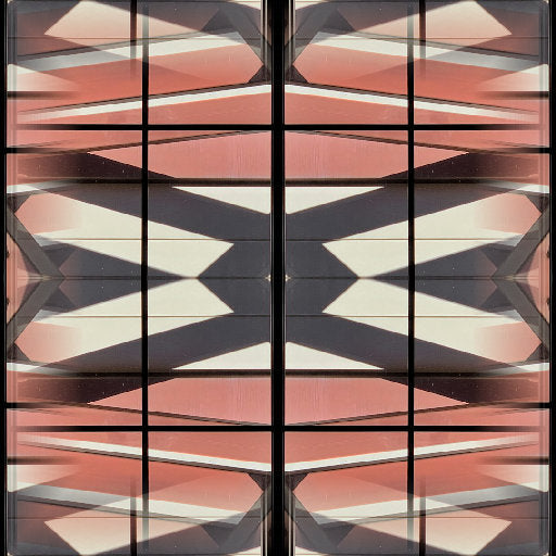 WALLPAPER⁶ — seamless mirror4 pattern from bauhaus geometric poster, Bauhaus