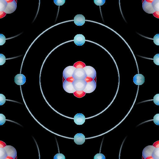 WALLPAPER⁶ — seamless mirror4 pattern from quantum physics visualization, Physics