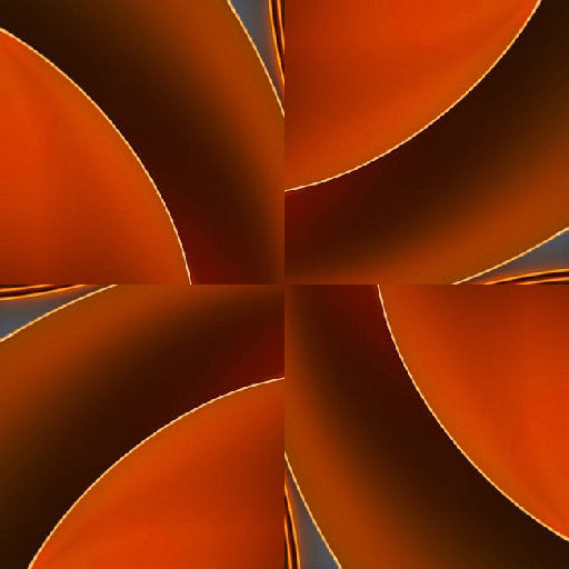 WALLPAPER⁶ — seamless rotate4 pattern from mobius strip, Topology