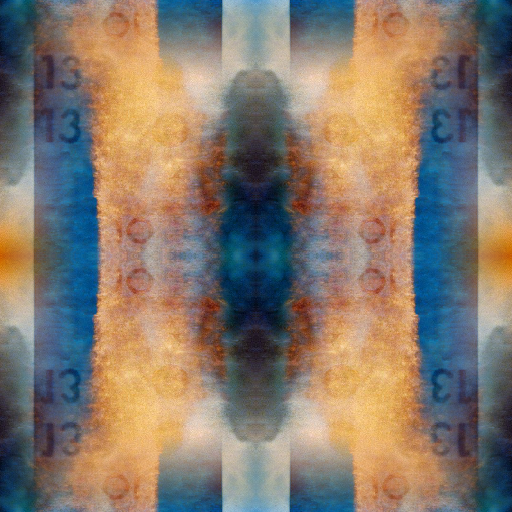 A symmetrical mirrored pattern of clock faces and mathematical symbols in a professional algebra-themed wallpaper design.