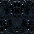 A seamless wallpaper pattern featuring staggered spheres over algebraic equations in a brick-style layout.