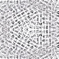 Seamless hex wallpaper pattern — Calligraphy by wallpaper⁶