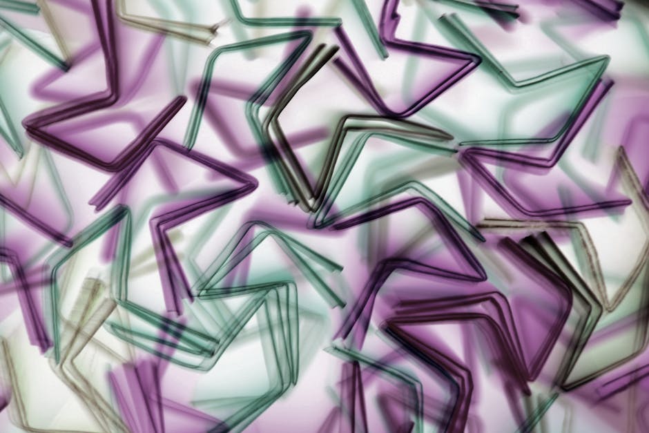 Seamless mirror wallpaper pattern — Geometry by wallpaper⁶ — base photo: Vibrant abstract pattern of colorful straws creating a geometric overlay effect.