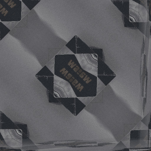 A seamless repeating pattern of precise origami folds arranged in a diamond symmetry, showcasing geometric precision.