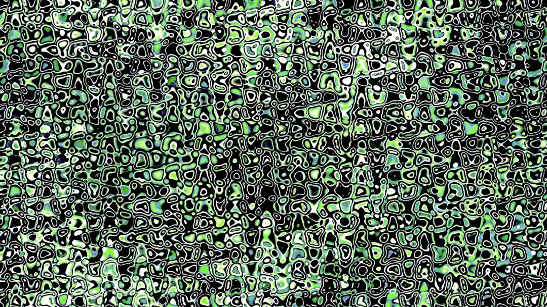 AI Art Hexagon wallpaper pattern — base photo: Under Microscope | Blender 3D
