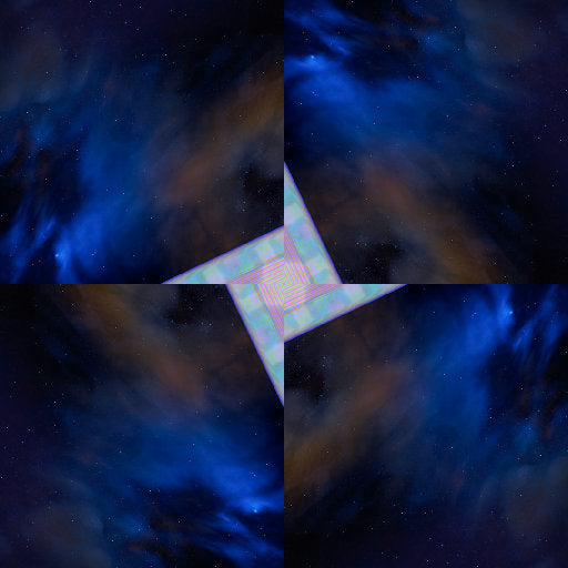 WALLPAPER⁶ — seamless rotate4 pattern from fractal flame, Fractals