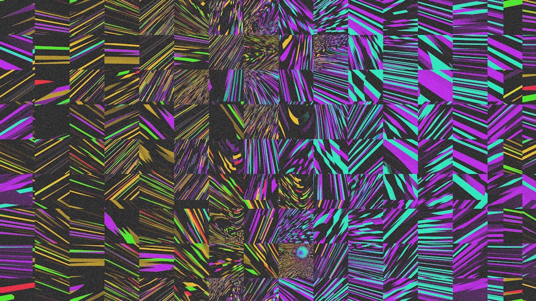 Seamless kaleidoscope wallpaper pattern — Glitch by wallpaper⁶ — base photo: Quilt | Blender 3D