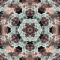WALLPAPER⁶ — seamless kaleidoscope pattern from atomic model, Molecular Physics