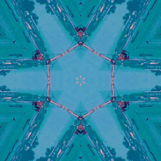 Seamless kaleidoscope wallpaper pattern — Glitch by wallpaper⁶