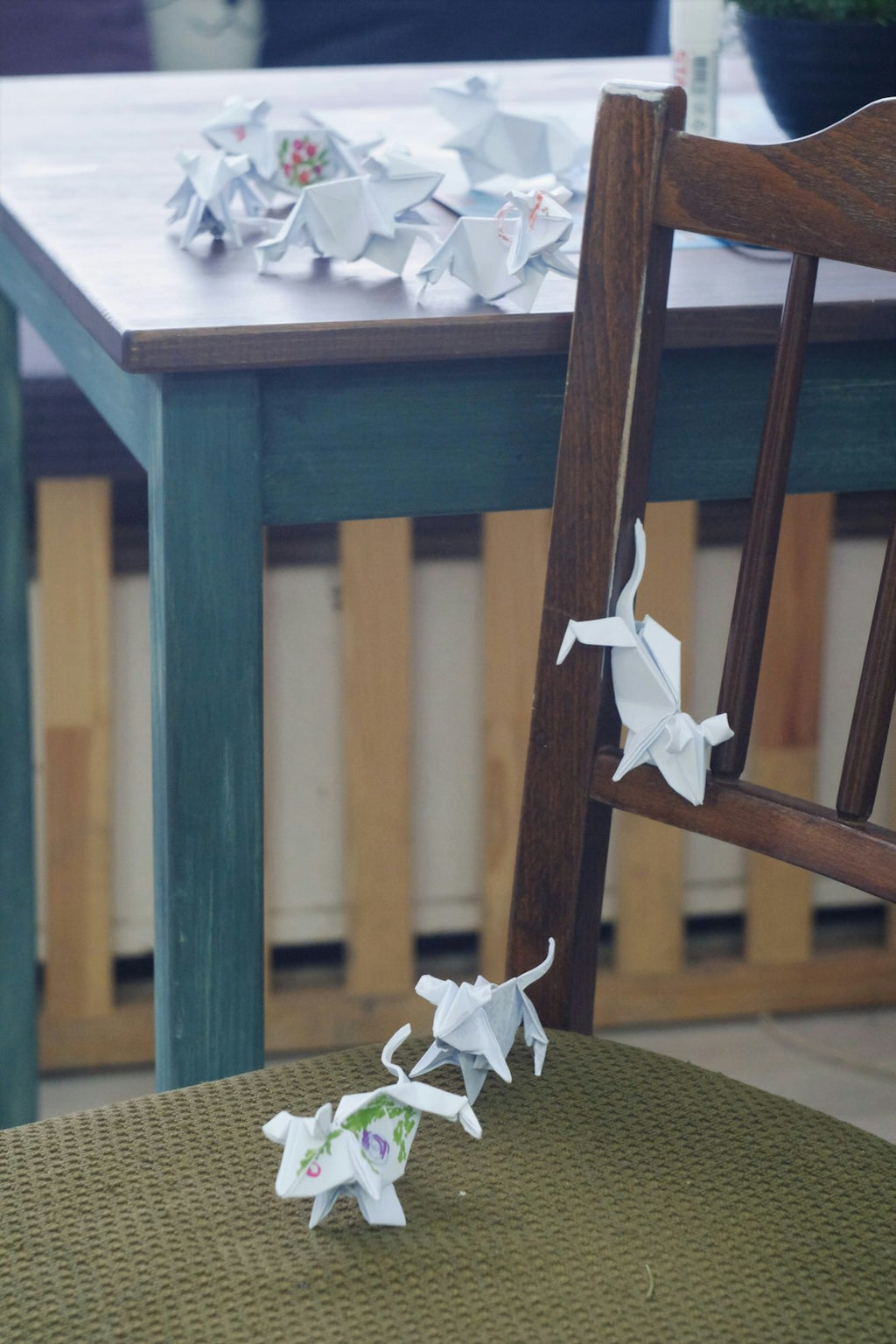 Seamless diamond wallpaper pattern — Origami by wallpaper⁶ — base photo: Paper mouse army nutcracker ballet