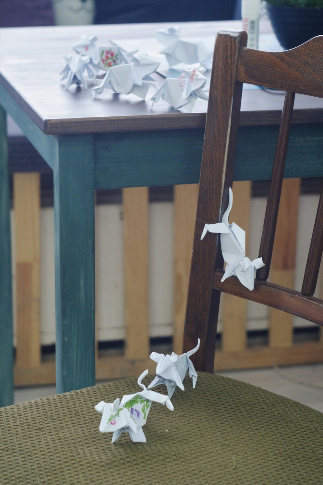 Seamless diamond wallpaper pattern — Origami by wallpaper⁶ — base photo: Paper mouse army nutcracker ballet