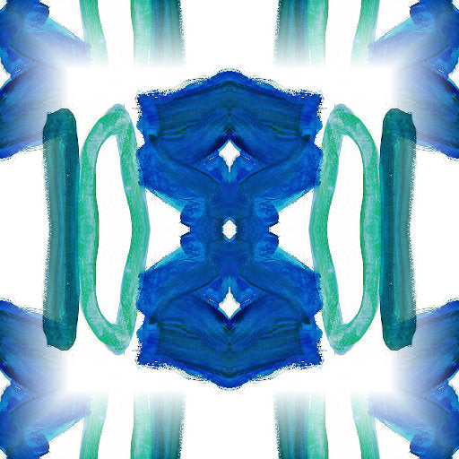 Symmetrical abstract wallpaper with glowing amber light filaments and dark crystalline patterns in a Mirror layout.