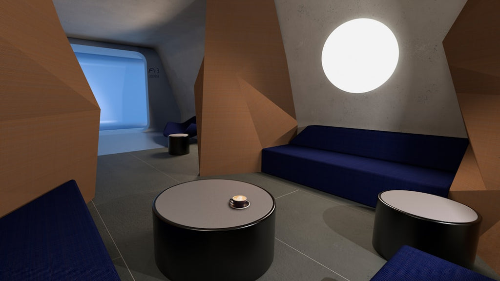 Seamless hex wallpaper pattern — Astronomy by wallpaper⁶ — base photo: Example of future space habitat library.
Designed by Stefan Lehner