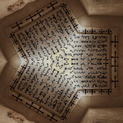 Seamless hex wallpaper pattern — Calligraphy by wallpaper⁶