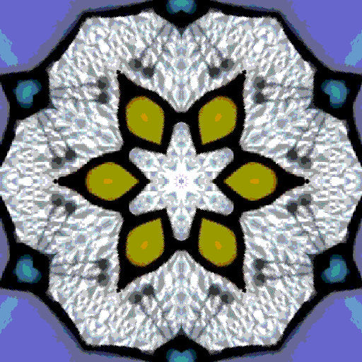 A mesmerizing kaleidoscope pattern created from the intricate details of leaded stained glass, with vibrant colors divided by dark lead lines.
