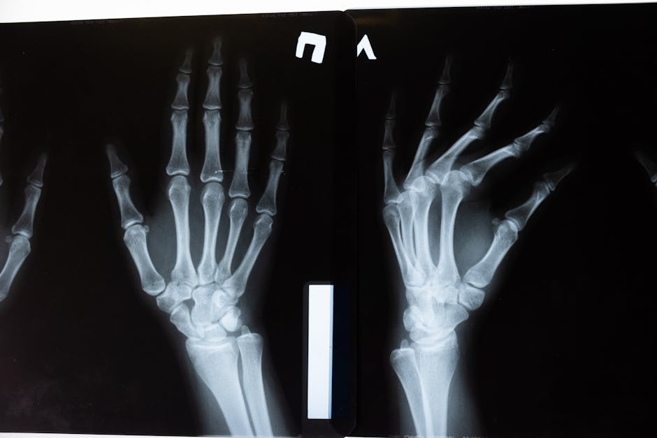 Seamless hex wallpaper pattern — Medicine by wallpaper⁶ — base photo: High-resolution x-ray image showing the intricate anatomy of human hands.