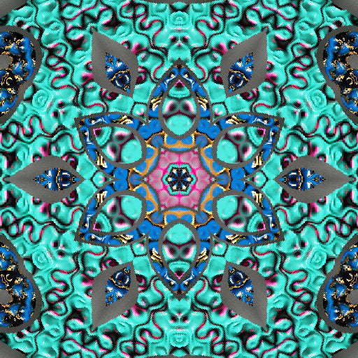 wallpaper⁶ — seamless kaleidoscope pattern from abstrakcja