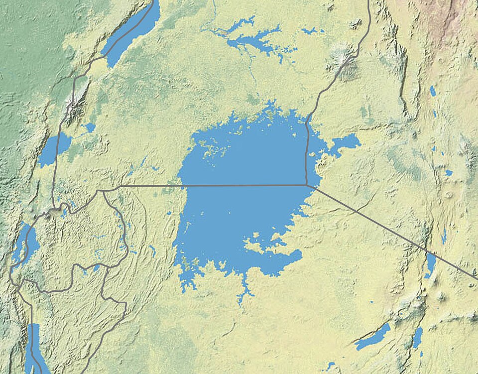 Seamless brick wallpaper pattern — Cartography by wallpaper⁶ — base photo: File:Lake Victoria vegetation map-blank.jpg