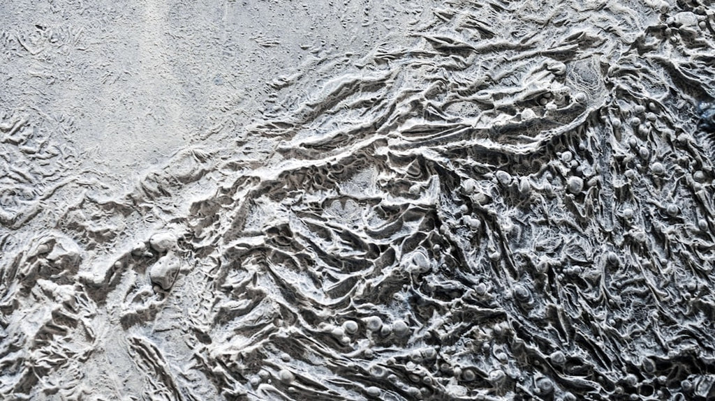 Seamless hex wallpaper pattern — Cartography by wallpaper⁶ — base photo: a close up view of a snow covered mountain