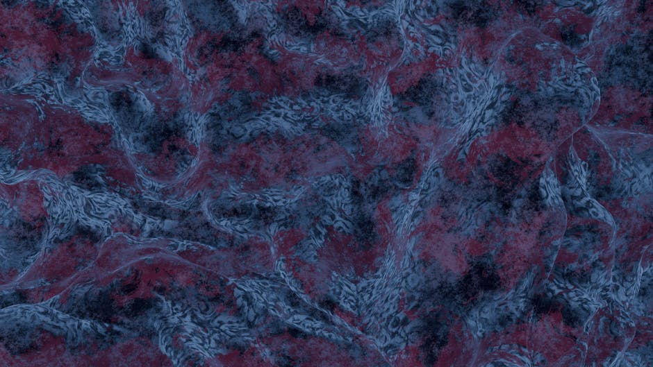 Algorithms Hexagon wallpaper pattern — base photo: Dynamic abstract texture with swirling patterns in blue and red hues.
