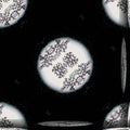 A sophisticated molecular bond pattern in shades of blue and white, arranged in a seamless Diamond symmetry repeat.