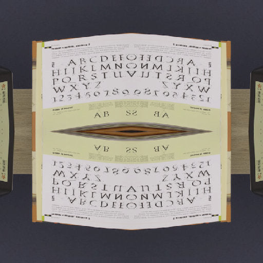 Seamless mirror wallpaper pattern — Calligraphy by wallpaper⁶