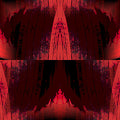 A seamless AI-generated pattern featuring the detailed texture and veins of a vibrant red leaf, arranged in a brick repeat.