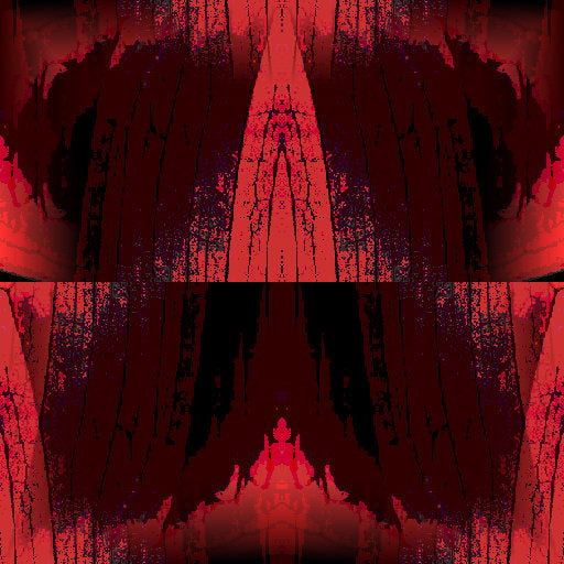 A seamless AI-generated pattern featuring the detailed texture and veins of a vibrant red leaf, arranged in a brick repeat.