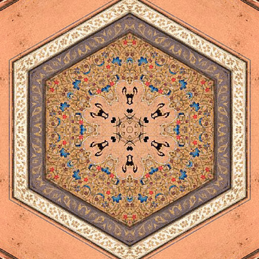 Seamless kaleidoscope wallpaper pattern — Calligraphy by wallpaper⁶