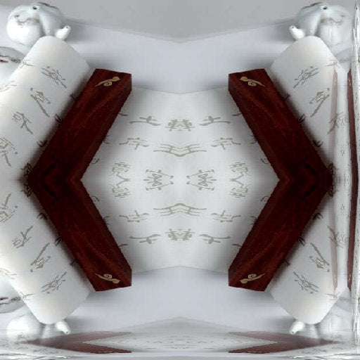 Seamless mirror wallpaper pattern — Calligraphy by wallpaper⁶
