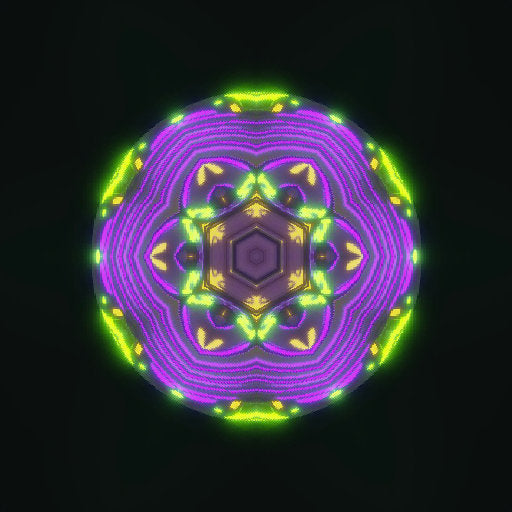 WALLPAPER⁶ — seamless kaleidoscope pattern from vhs glitch effect, Glitch Art