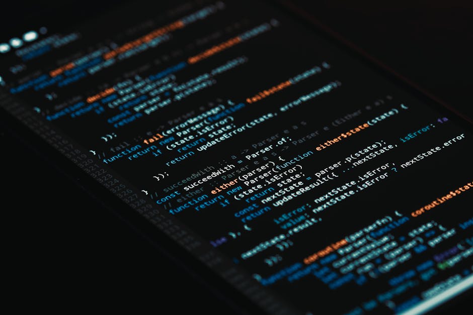 Algorithms Diamond wallpaper pattern — base photo: A detailed view of computer programming code on a screen, showcasing software development.