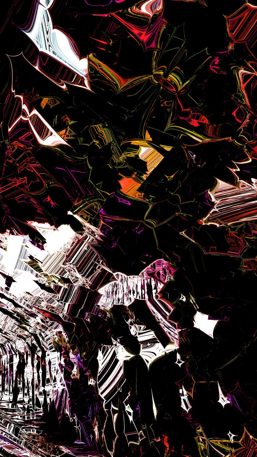 Fractals Rotation wallpaper pattern — base photo: Boiler Room | iPhone Wallpaper | Blender 3D