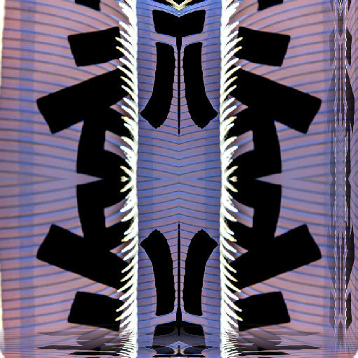 Seamless mirror wallpaper pattern — Calligraphy by wallpaper⁶
