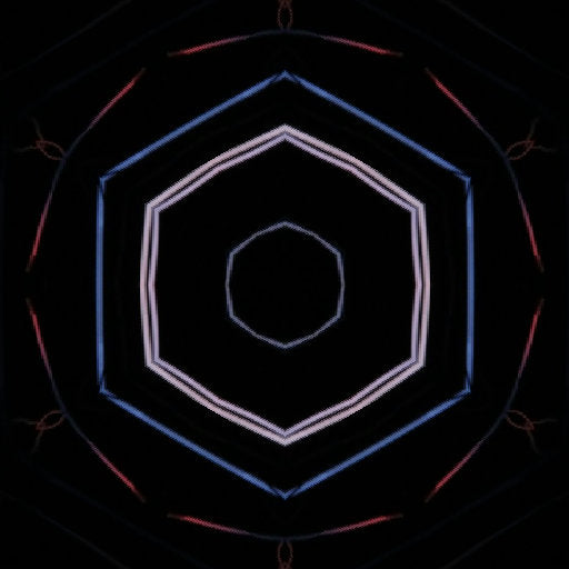 Physics Kaleidoscope wallpaper pattern