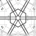 Seamless kaleidoscope wallpaper pattern — Arithmetic by wallpaper⁶