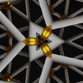 3D Hexagon wallpaper pattern