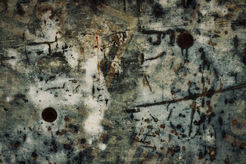 Cryptography Hexagon wallpaper pattern — base photo: Explore a grunge abstract texture with peeling paint and rustic patina.