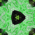 Mineralogy Hexagon wallpaper pattern