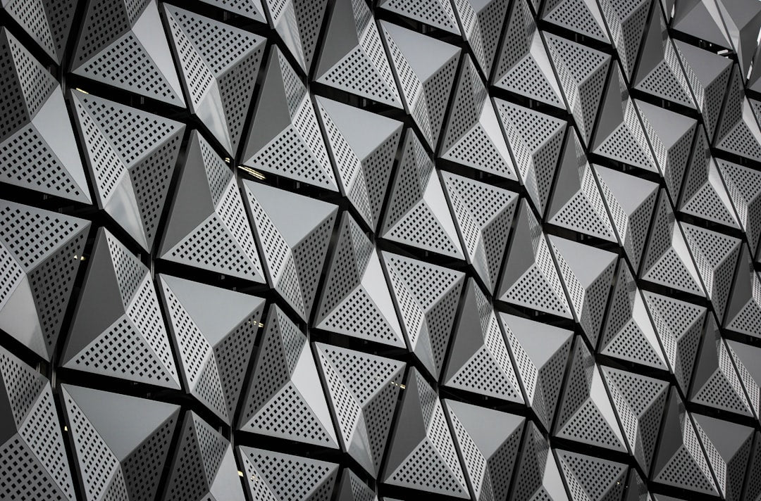 Molecular Physics Kaleidoscope wallpaper pattern — base photo: white and black checkered textile