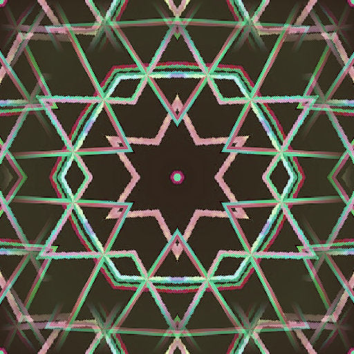 Seamless kaleidoscope wallpaper pattern — Geometry by wallpaper⁶