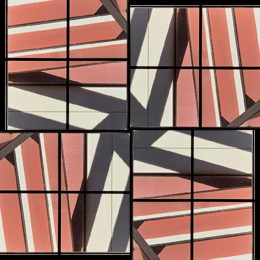 WALLPAPER⁶ — seamless rotate4 pattern from bauhaus geometric poster, Bauhaus