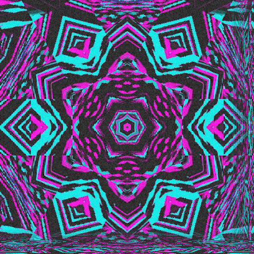 Seamless kaleidoscope wallpaper pattern — Glitch by wallpaper⁶