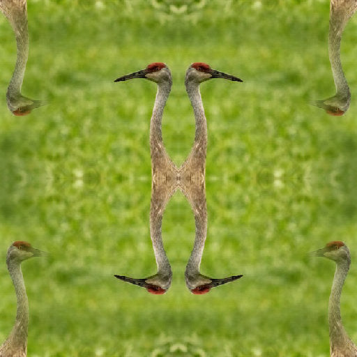 Seamless mirror wallpaper pattern — Origami by wallpaper⁶