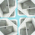 wallpaper⁶ — seamless rotate4 pattern from bauhaus